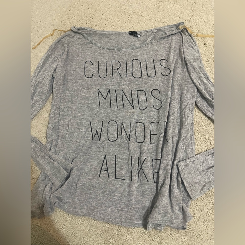 Love Culture Gray Long Sleeve Tee